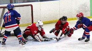 kids playing hockey