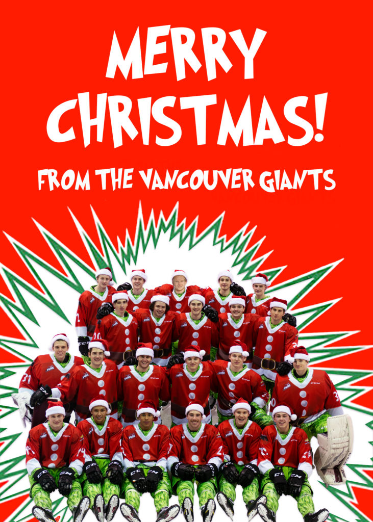 Vancouver giants hot sale christmas jersey