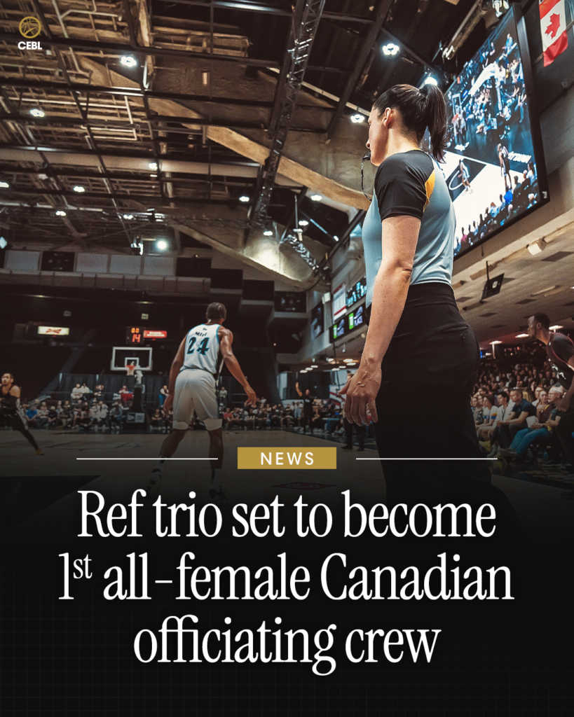 FIRST ALL FEMALE OFFICIATING CEBL CREW - SportsWave Broadcasting
